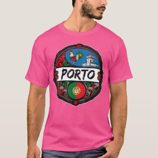 Porto Portugal Vlag Badge Reizen Souvenir Porto St T-shirt