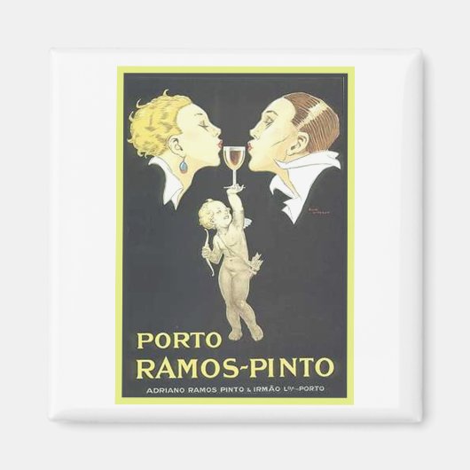 Porto Ramos Pinto Vintage Ad Magneet (Voorkant)