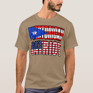 Porto Ricaans-Amerikaanse patriot Pride Heritage F T-shirt