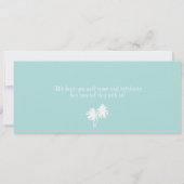 Porto Rico Airmail boarding Pass Wedding Kaart (Achterkant)