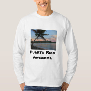 Porto Rico Beach Mannen Lange hoes T-shirt