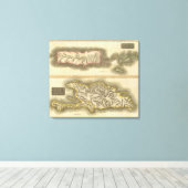 Porto Rico, Maagdeneilanden, Hispaniola Canvas Afdruk (Insitu (Houten vloer))