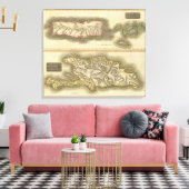 Porto Rico, Maagdeneilanden, Hispaniola Canvas Afdruk (Insitu (Woonkamer))