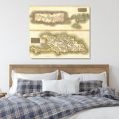 Porto Rico, Maagdeneilanden, Hispaniola Canvas Afdruk (Insitu (Slaapkamer))