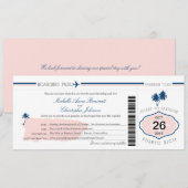 Porto Rico - palmboom - instapkaart Kaart (Voorkant / Achterkant)