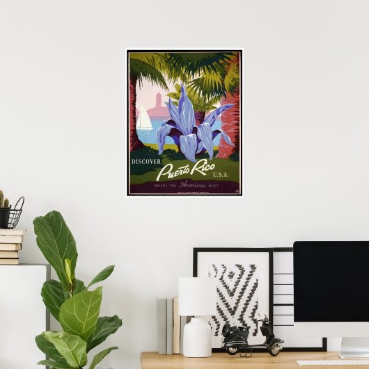  Porto Rico Travel Poster (Thuiskantoor)