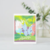  Porto Rico Travel Poster Briefkaart (Staand voorkant)