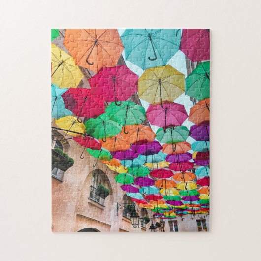 Porto Rico Umbrellas Pattern Jigzaag Puzzle Comple Legpuzzel (Verticaal)