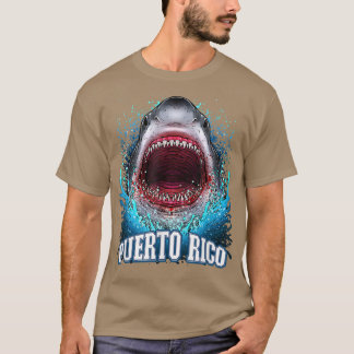 Porto Rico Vacation Great White Shark Beach Trip T-shirt