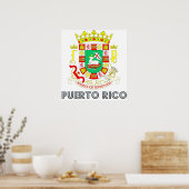Porto Rico Wapenmunt Poster (Keuken)