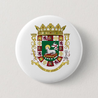 Porto Rico Wapenmunt Ronde Button 5,7 Cm