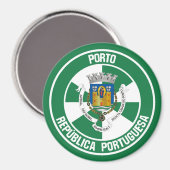 Porto Round Emblem Magneet (Voorkant / Achterkant)