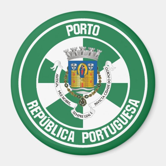 Porto Round Emblem Magneet (Voorkant)