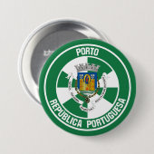 Porto Round Emblem Ronde Button 7,6 Cm (Voorkant /achterkant)