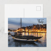 Porto 's nachts briefkaart (Voorkant / Achterkant)