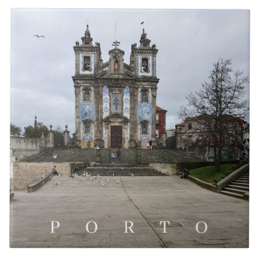 Porto Santo Ildefonso keramische uitzicht tegel Tegeltje (Voorkant)