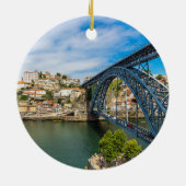 Porto Schilderachtig kerstversiering Keramisch Ornament (Achterkant)