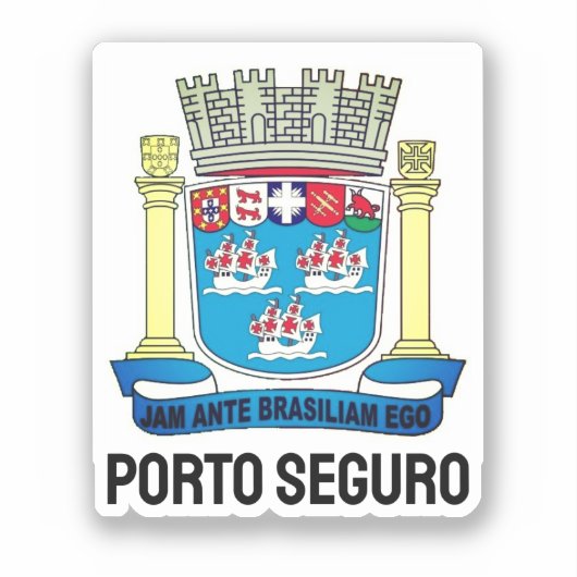 Porto Seguro, Bahia - Brazilië Sticker (Voorkant)