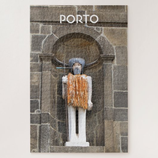 Porto: St John the Baptist standbeeld, Portugal Legpuzzel (Verticaal)