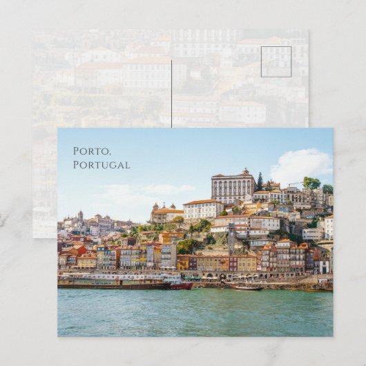 Porto Stad Ansichtkaart Briefkaart (Voorkant / Achterkant)