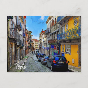 Porto Streets Portugal Briefkaart