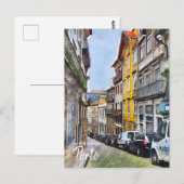 Porto Streets Portugal Briefkaart (Voorkant / Achterkant)