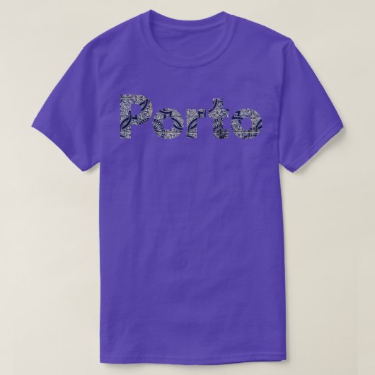 Porto-tegels T-shirt (Design voorkant)
