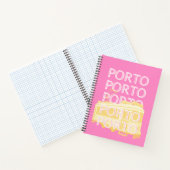 Porto Travel Art, Portugal, Roze Notitieboek (Binnen)