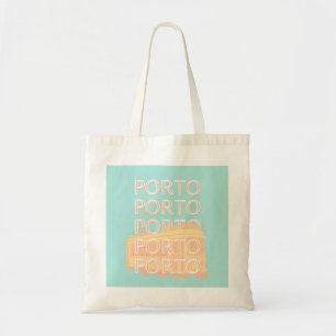 Porto Travel Art, Portugal Travel Art, Pastel Tote Bag