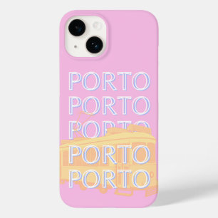 Porto Travel Art, Portugal Travel Art, Preppy Pink Case-Mate iPhone 14 Hoesje
