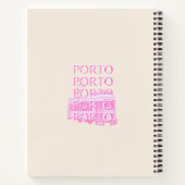 Porto Travel Art, Portugal Travel Art, Roze Notitieboek (Achterkant)