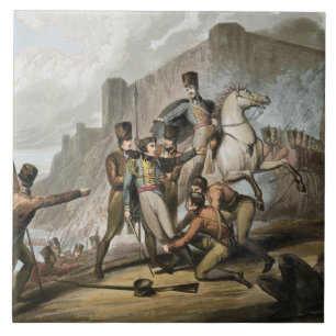 Porto uit 'The Victories of the Duke of Welling' Tegeltje