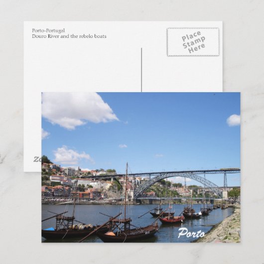 Porto van de Douro Briefkaart (Voorkant / Achterkant)