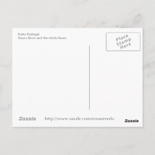 Porto van de Douro Briefkaart (Achterkant)