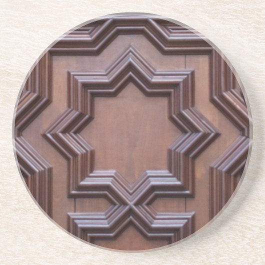 Porto van de Spaanse Kerk van God Gateway to Heave Zandsteen Onderzetter (Voorkant)