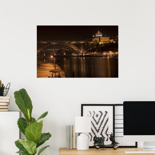 Porto van Night Poster (Thuiskantoor)