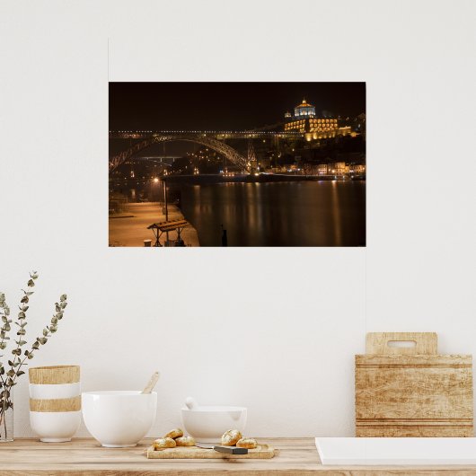 Porto van Night Poster (Keuken)