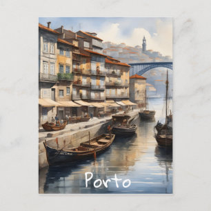Porto waterverf briefkaart