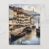 Porto waterverf briefkaart (Voorkant)