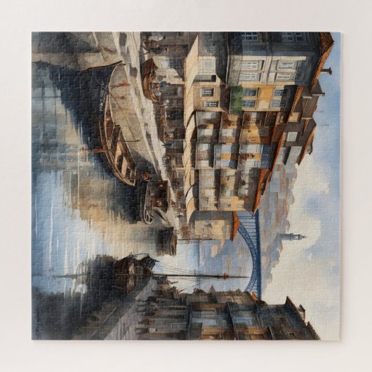 Porto waterverf legpuzzel (Horizontaal)