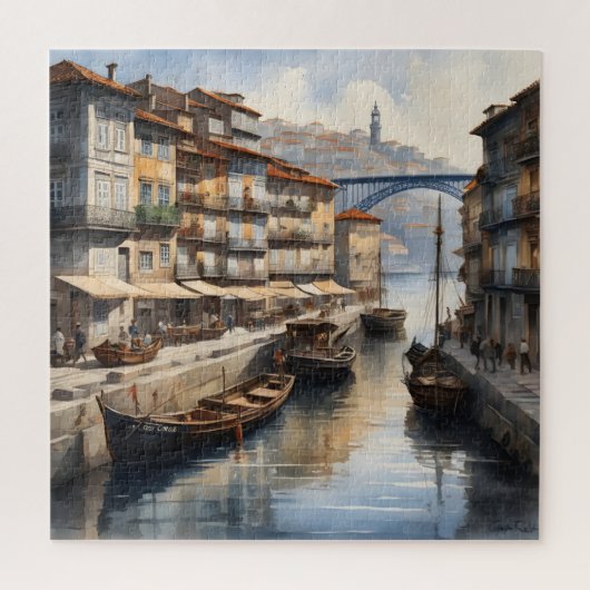 Porto waterverf legpuzzel (Verticaal)