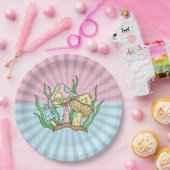 Portobello paddenstoel papieren bordje (Feest)