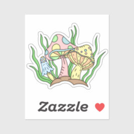 Portobello paddenstoel sticker