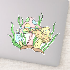 Portobello paddenstoel sticker