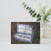 portofineteken briefkaart (Staand voorkant)