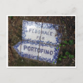 portofineteken briefkaart (Voorkant)