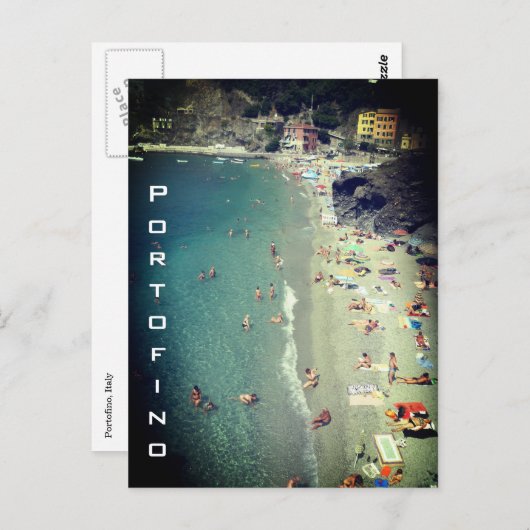 portofinezwemmen briefkaart (Voorkant / Achterkant)