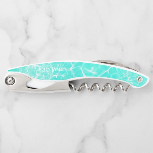 Portofino Aqua Green Beach Party Kurkentrekker (Voorkant)