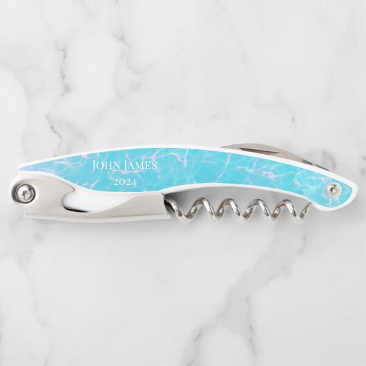 Portofino Aqua White Beach Party Kurkentrekker (Voorkant)