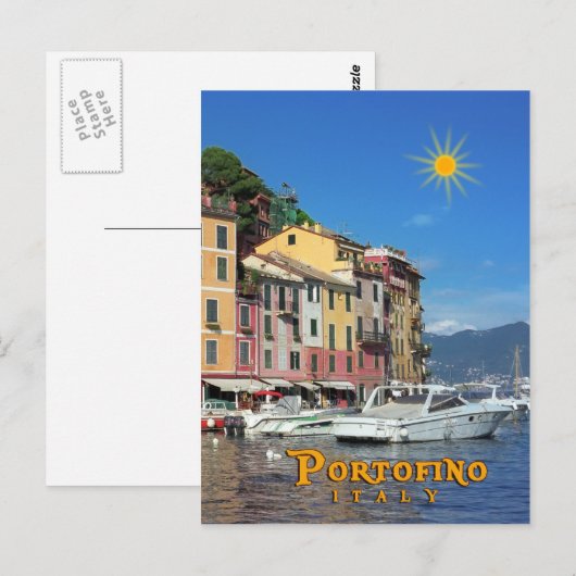 Portofino Briefkaart (Voorkant / Achterkant)